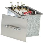 BULL Drop-In Ice Chest with Cover and Drain – Stainless Steel