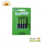 Luxform AAA Solar Rechargeable Battery 800mAh 1.2v (4 Pack)
