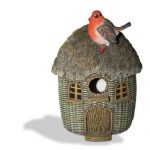Vivid Arts Bird Care Wicker Robin Birdhouse – Size D