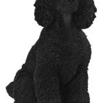 Vivid Arts Real Life Poodle Black Sitting – Size A