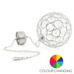 Solar Centre Aria Hanging Colour Changing Crystall Ball Light