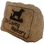 Vivid Arts Dog Remembrance – Loving Memory Rock (Natural Stone)