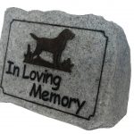 Vivid Arts Dog Remembrance – Loving Memory Rock (Grey Granite)