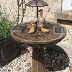 Smart Solar Umbrella Fountain – Duck Family – Bronze Effect