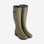 Le Chameau Country Vibram Jersey Lined Ladies Boots (Green)