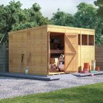 BillyOh Expert Tongue and Groove Pent Workshop – PT-12×8 Expert T&G Pent Shed – Windowed