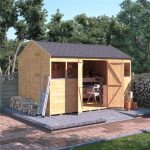 12 x 8 BillyOh Expert Tongue and Groove Reverse Apex Wooden Windowed Garden Shed Workshop