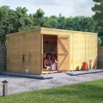 BillyOh Expert Tongue and Groove Pent Workshop – PT-16×8 Expert T&G Pent Shed – Windowless