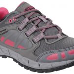 Cotswold Pitchcombe Lace up Hiking Shoe (Grey/Pink)