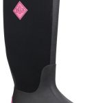 Muck Boots Hale Womens Pull On Wellington Boot (Black/Hot Pink)