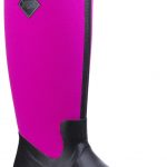 Muck Boots Arctic Adventure Pull On Wellington Boot (Black/Hot Pink)