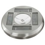 Eglo Round Stainless Steel LED Solar Recessed Lamp