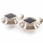 Stainless Steel Solar Gutter Lights – Pack of 2