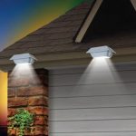 LED Solar Powered Gutter Lights – Pack of 2