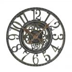 Smart Garden Newby Mechanical Wall Clock Verdi-Gris Finish 12″