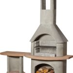 Buschbeck Carmen BBQ/Fireplace with Side Table
