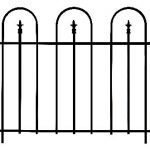 Panacea Triple Arch Finial Fence (Black)