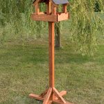 Riverside Woodcraft Baby Triple Slate Effect Bird Table (Large)