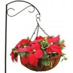 Gift Large Hanging Basket on Stand with LED Lights