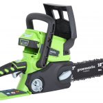 Greenworks G24CSK2 24V Chainsaw with 2Ah battery and charger