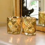 Luxury Glass Tea Light Holders (set Of 2) By Sia