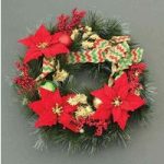 Home Red and Green Jolly Wreath LED