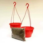 Red Hanging Basket x 2 & Compost Kit