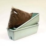 Two Aquamarine Troughs and Compost Kit