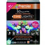 Premier 50 Multi Action Battery LED Christmas Lights (Multi Colour)