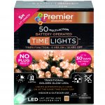 Premier 50 Multi Action Battery LED Christmas Lights (Vintage Gold)