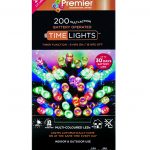 Premier 200 Multi Action Battery LED Christmas Lights (Multi-Colour)