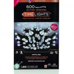 Premier 600 Multi Action Battery LED Christmas Lights (White)