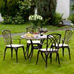 Ellister Regency 4 Seater Dining Set – Bronze – 90cm Table