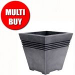 Strata Milano Square Garden Planter – x2 Multi-Buy