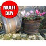 Whisky Barrel Planter – x4 Multi-Buy
