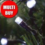 Kingfisher Solar String Light – White – 2 x 100 LED