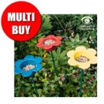 Wildlife World Ceramic Petal Feeder – 71cm high – 3 Pack Multi Buy