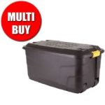 Strata Heavy Duty Storage Box with Wheels – 145L x 2 Multi Buy