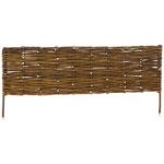 1m Terra Willow Hurdle Lawn Edging – Woven Design – H30cm