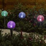 Smart Garden Solar Rainbow Crackle Globe Light – 4 Pack