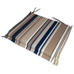 Ellister Square Seat Cushion 2 Pack – Blue Stripe 38 x 40cm