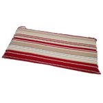 Ellister 3 Seater Bench Cushion – Red Stripe 138cm