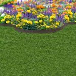 6m Recycled Rubber Flexible Lawn Edging – Thinline – H9cm