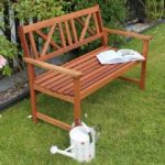 Greenfingers 2 Seater Wooden Cross Bench