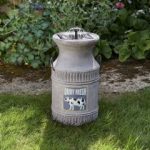 Smart Garden Solar Milk Churn Water Feature