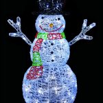 Premier Christmas 60cm Acrylic Snowman with LED Lights