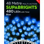 Premier Supabright Multi Action 48m LED Christmas Lights (Blue)