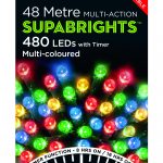Premier Supabright Multi Action 48m LED Christmas Lights (Multi-Colour)