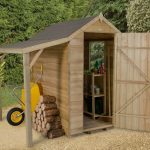 Forest Garden Apex Overlap Pressure Treated with Lean To 6 x 4 (ASSEMBLED)