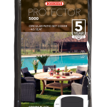 Bosmere Protector 5000 Circular Patio Set Cover – 4/6 seat (Black)